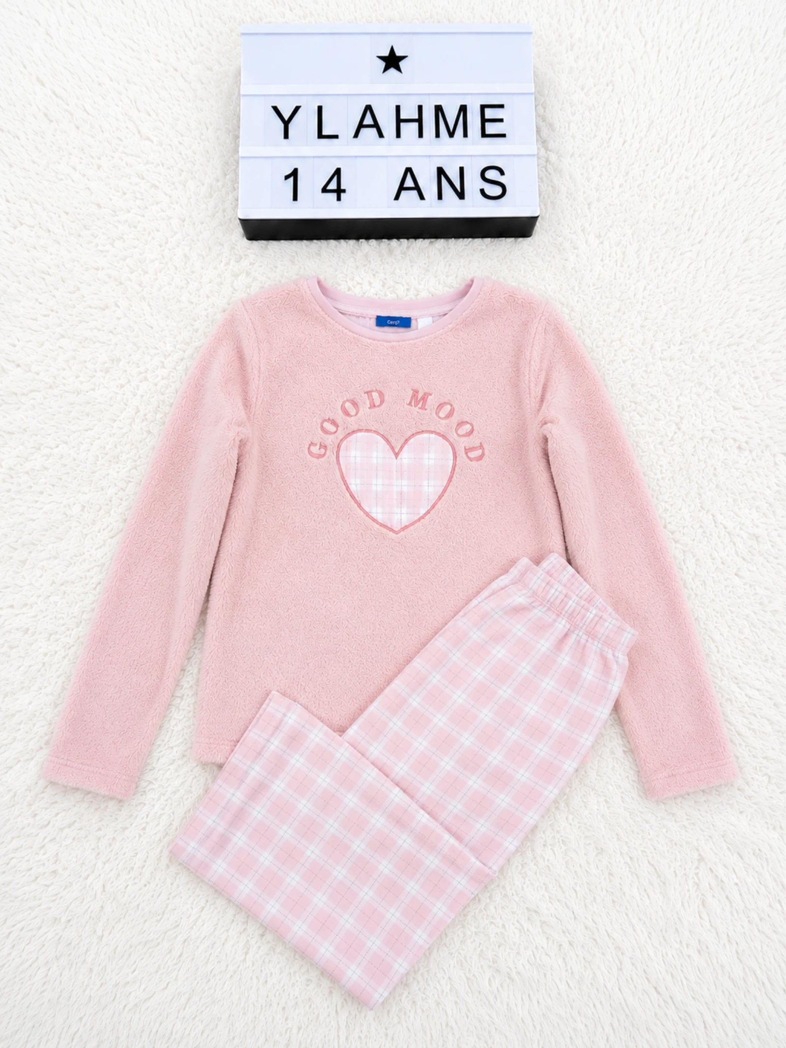 Pyjama polaire Okaïdi rose 14 ans 👒